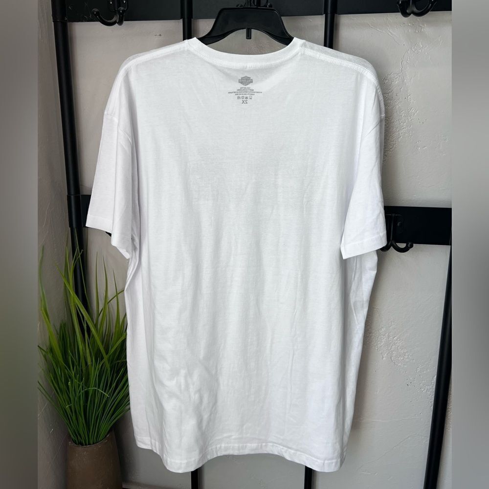 Harley-Davidson White Cotton T-Shirt Size 2X - Picture 4 of 11
